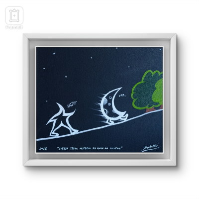 Progonitelj, Akril na platnu, 25x35cm, 2025