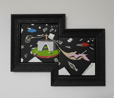 Šta ću s ove ruke dve kad sam njoj već dao sve, 90x60cm, 2025